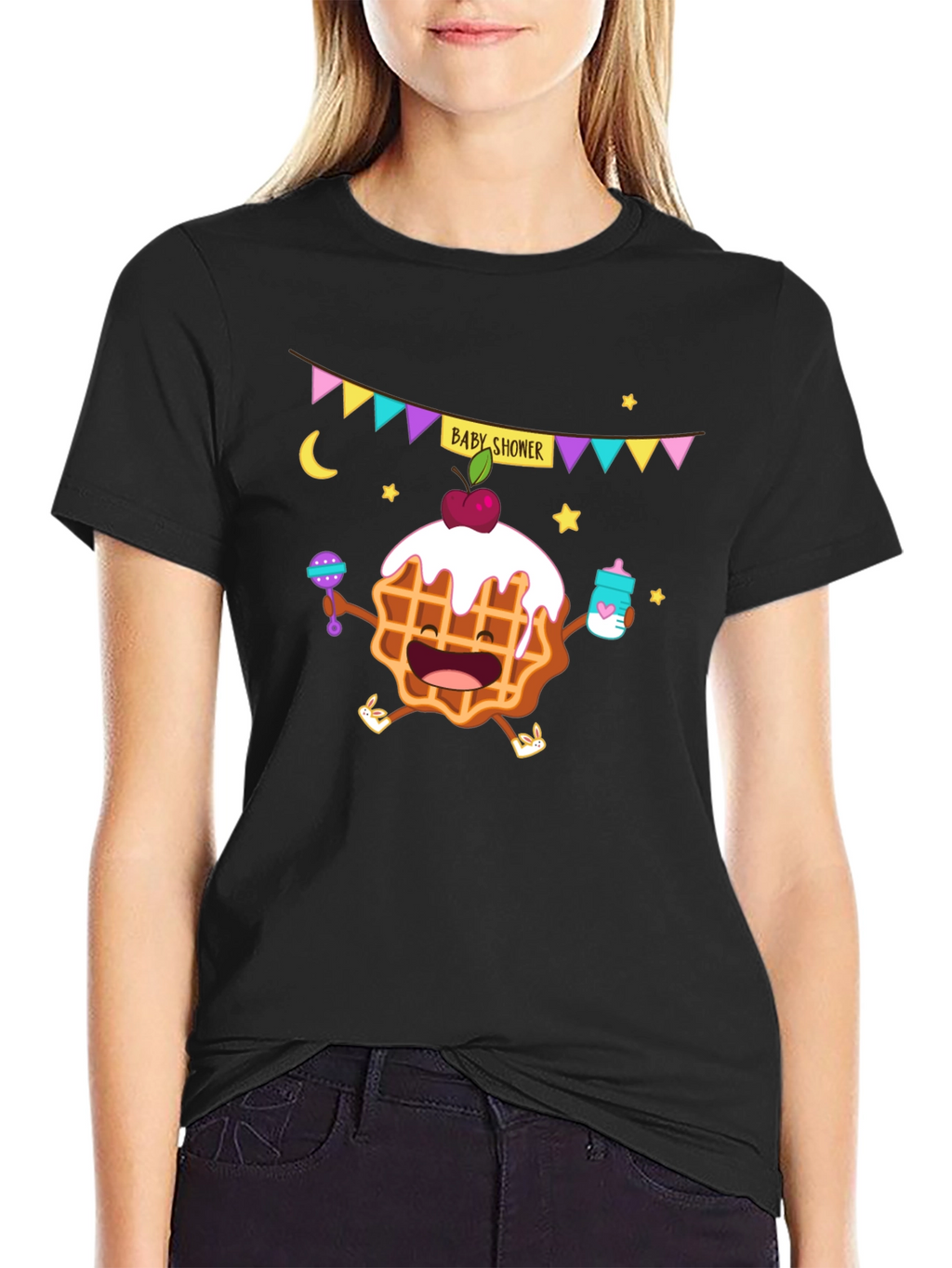 Baby Shower Waffle Graphic Tee