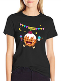 Baby Shower Waffle Graphic Tee
