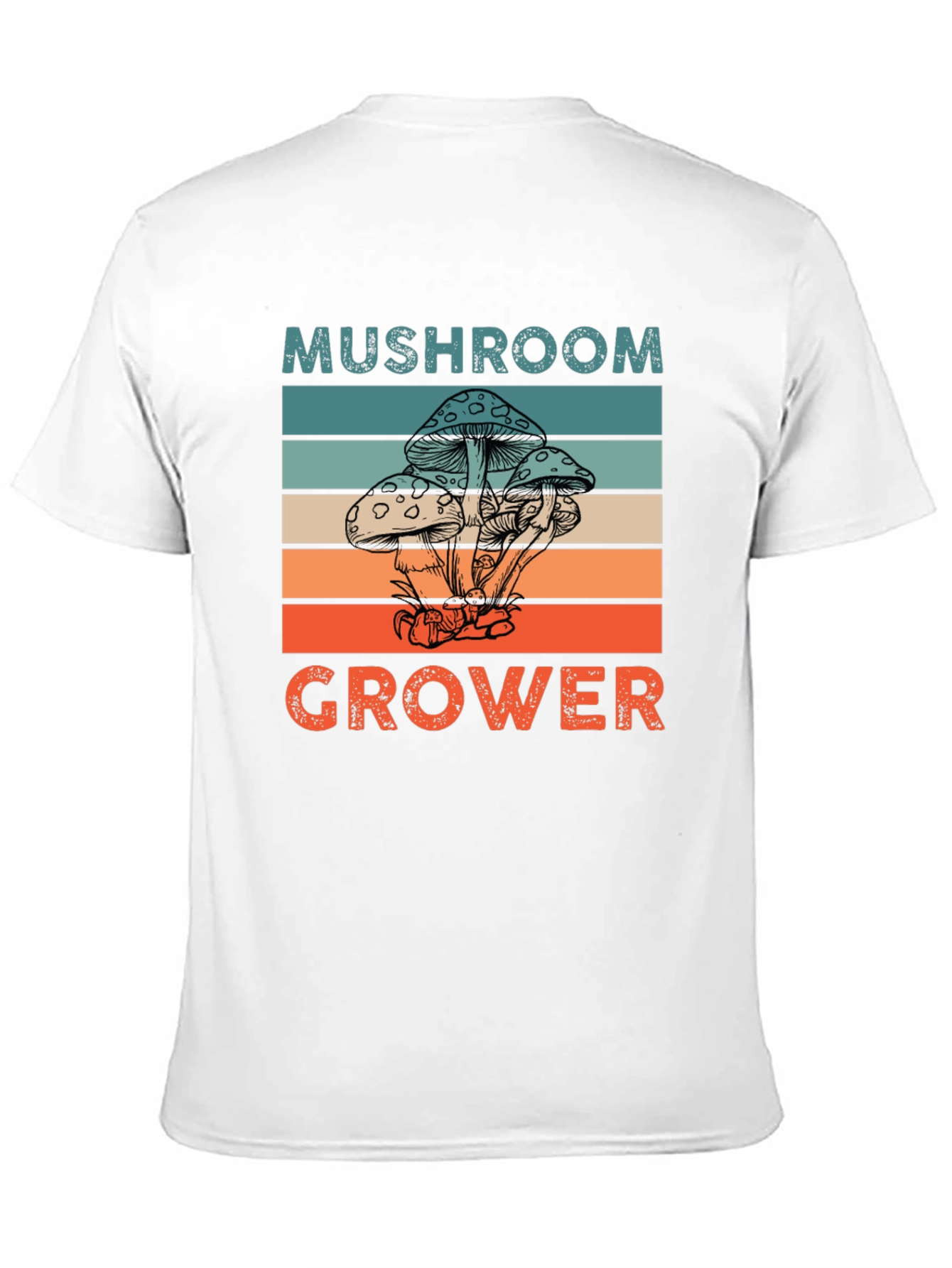 Mushroom Grower Graphic Tee Retro Style
