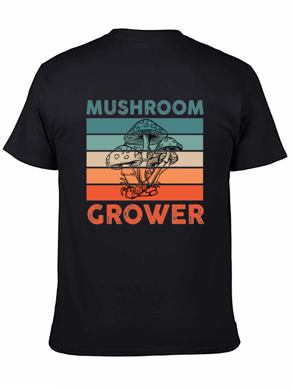 Mushroom Grower Graphic Tee Retro Style