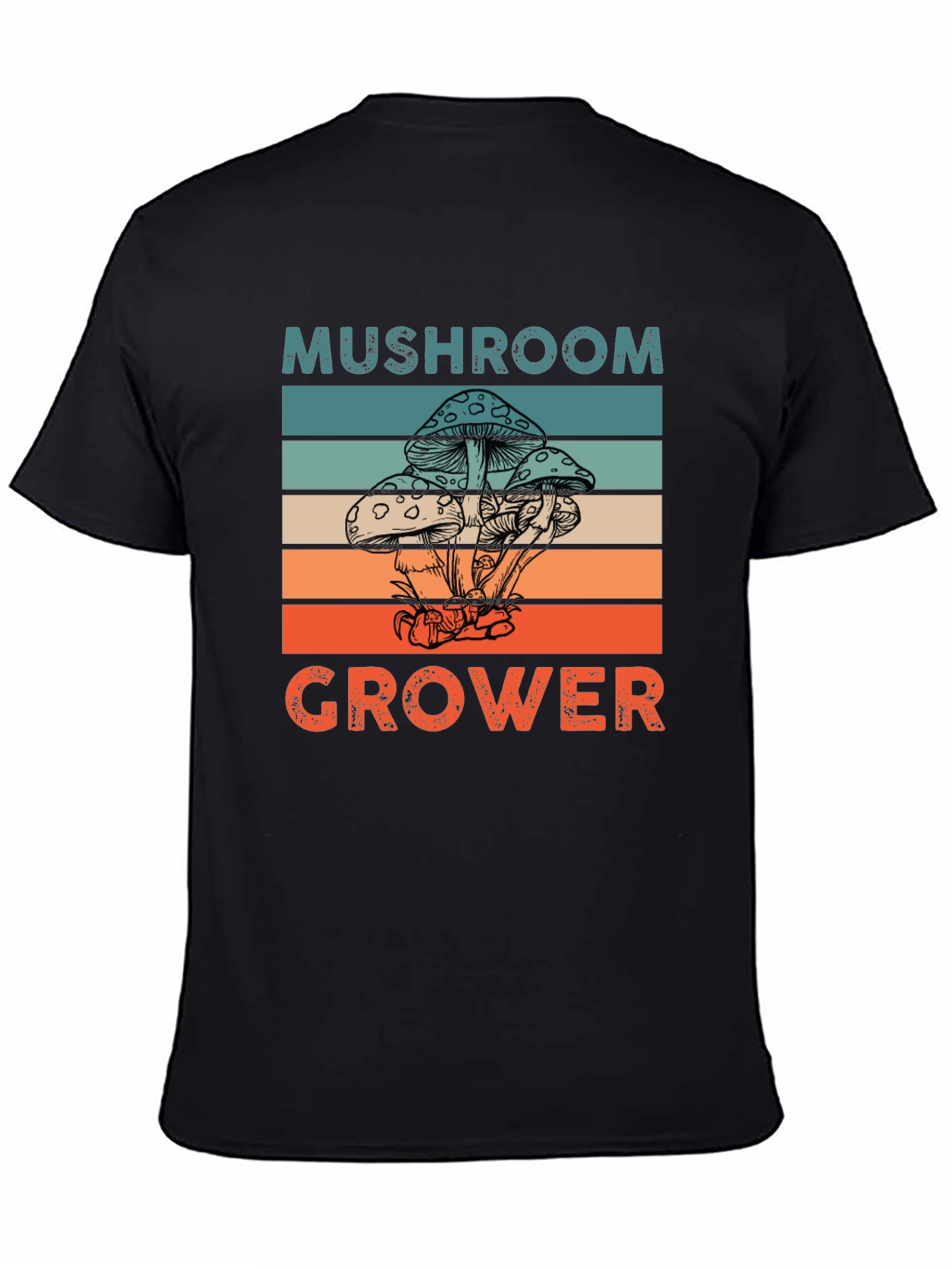 Mushroom Grower Graphic Tee Retro Style