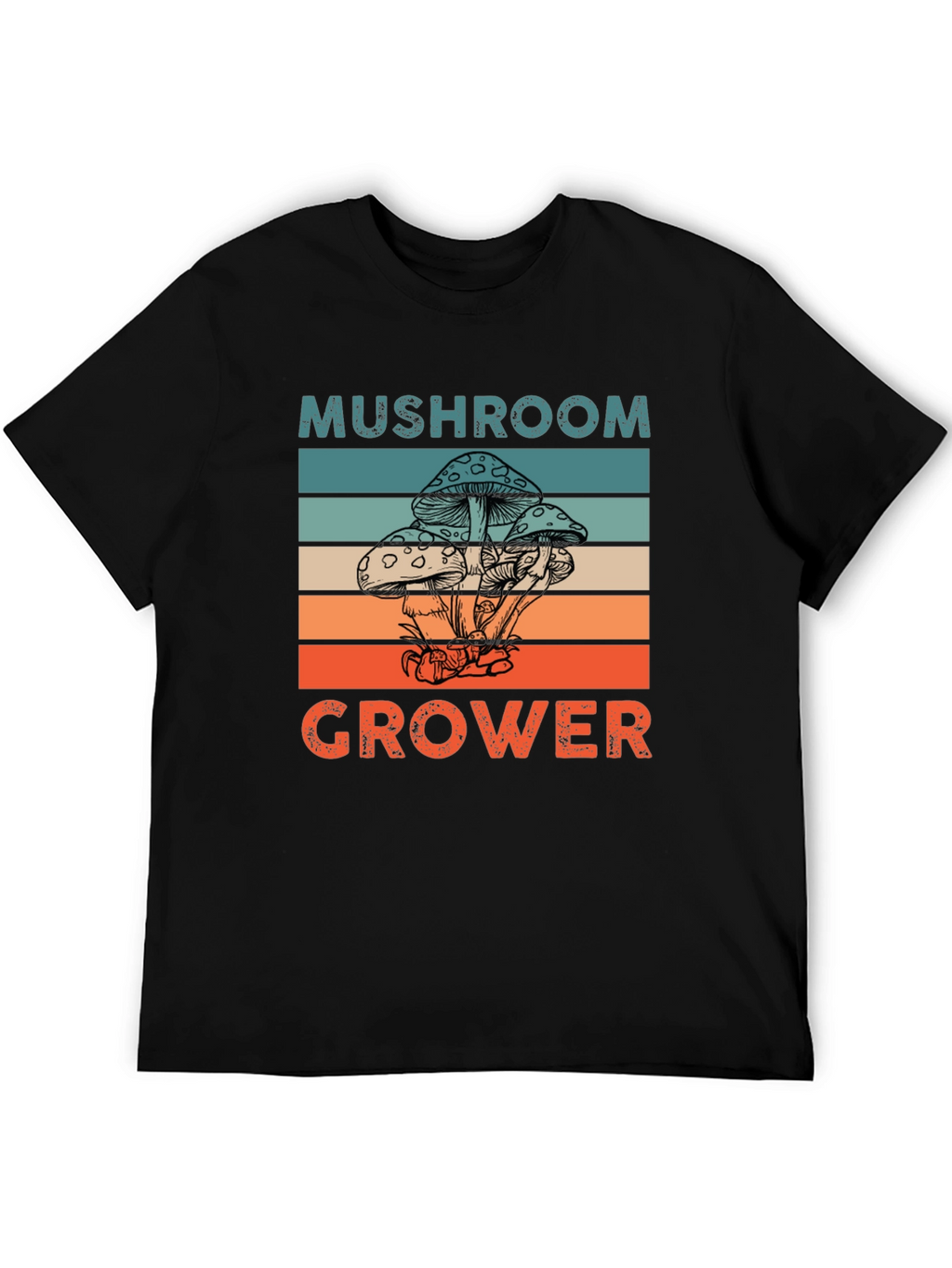 Mushroom Grower Graphic Tee Retro Style