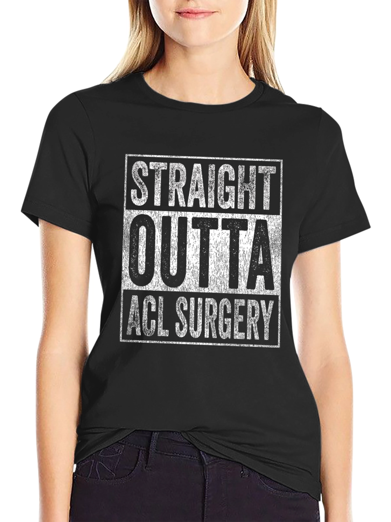 Straight Outta ACL Surgery T-Shirt - Recovery Tee