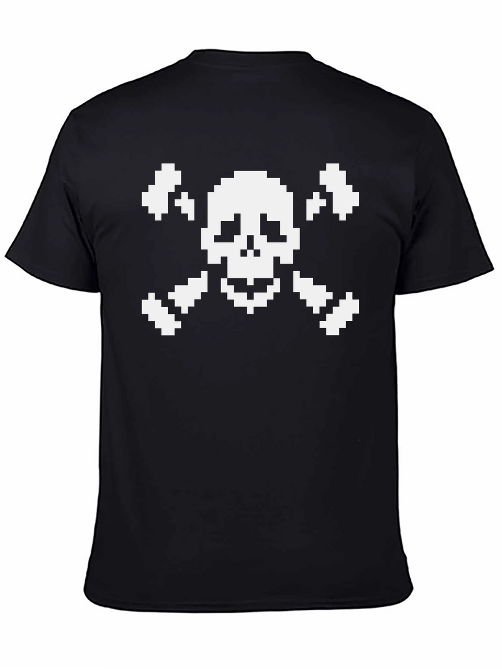 Pixel Skull T-Shirt - Black Graphic Tee