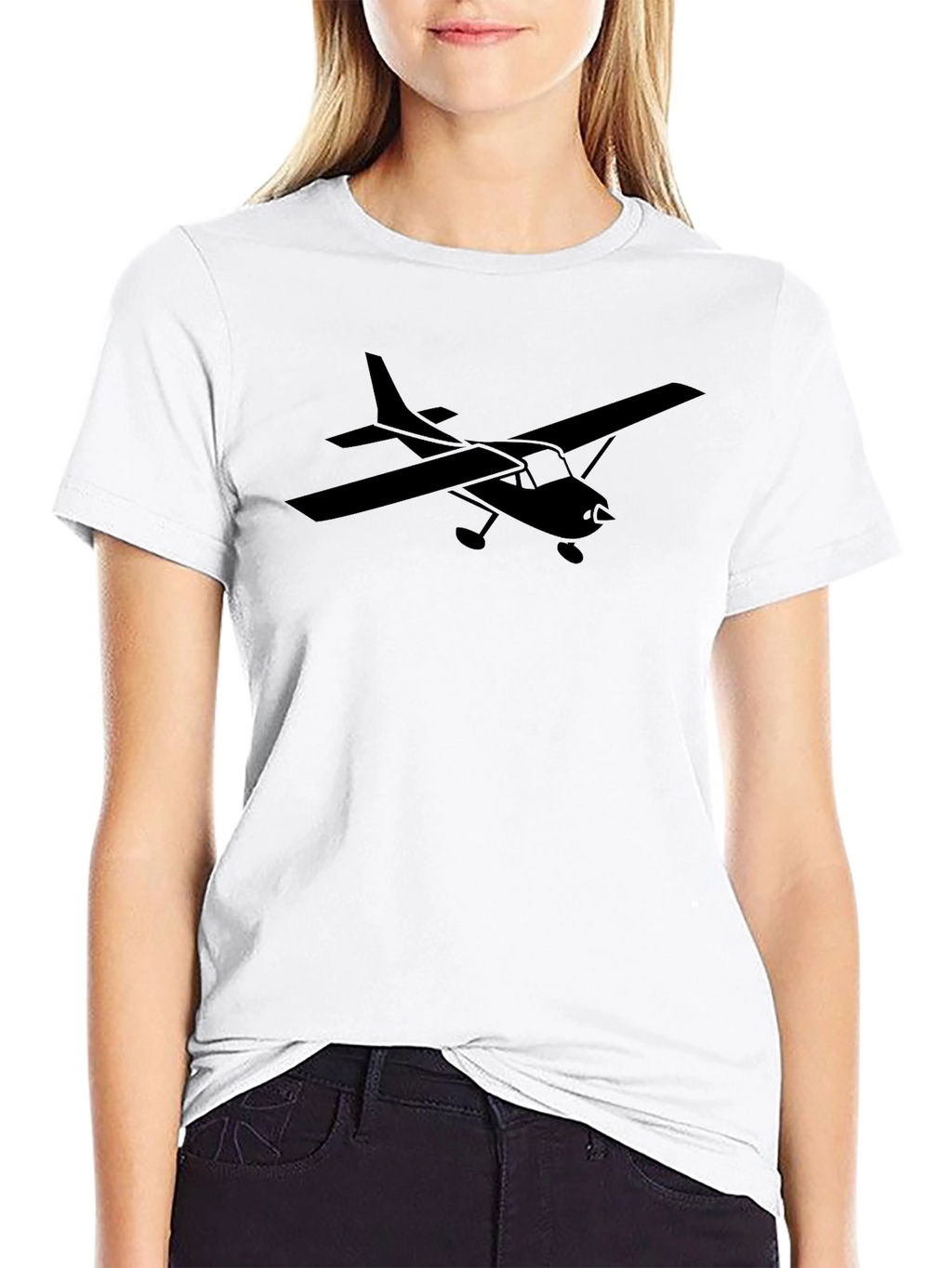 Pilots Black Airplane Graphic Tee
