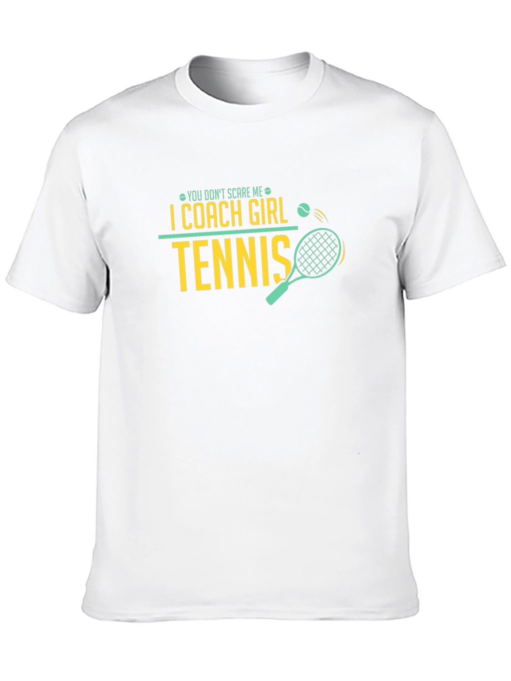 I Coach Girl Tennis Black T-Shirt
