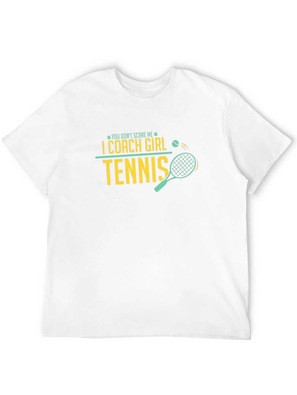I Coach Girl Tennis Black T-Shirt