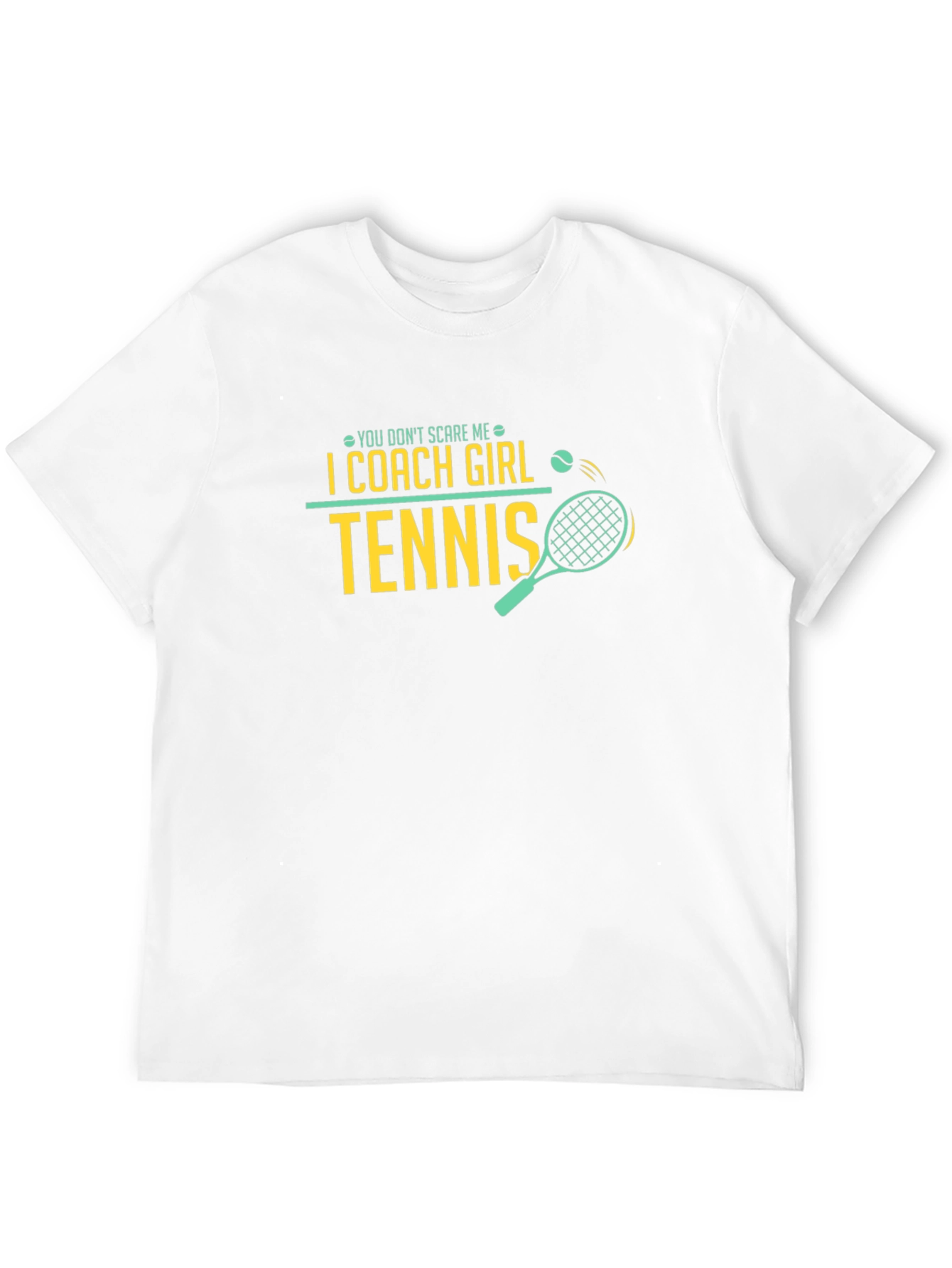 I Coach Girl Tennis Black T-Shirt