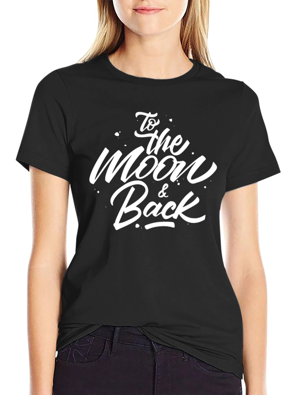 To The Moon & Back Graphic Tee - Black
