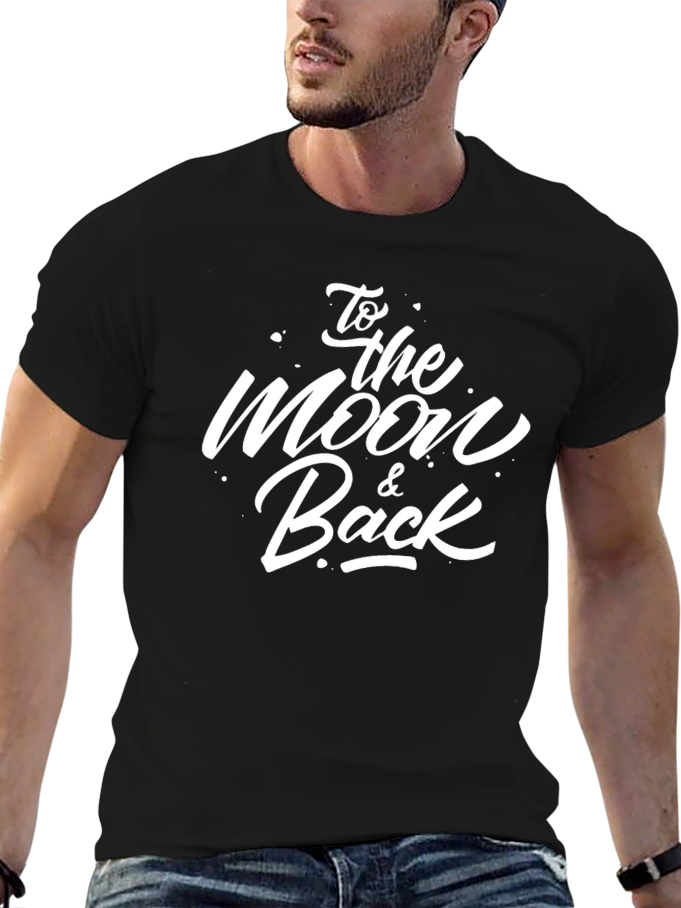 To The Moon & Back Graphic Tee - Black