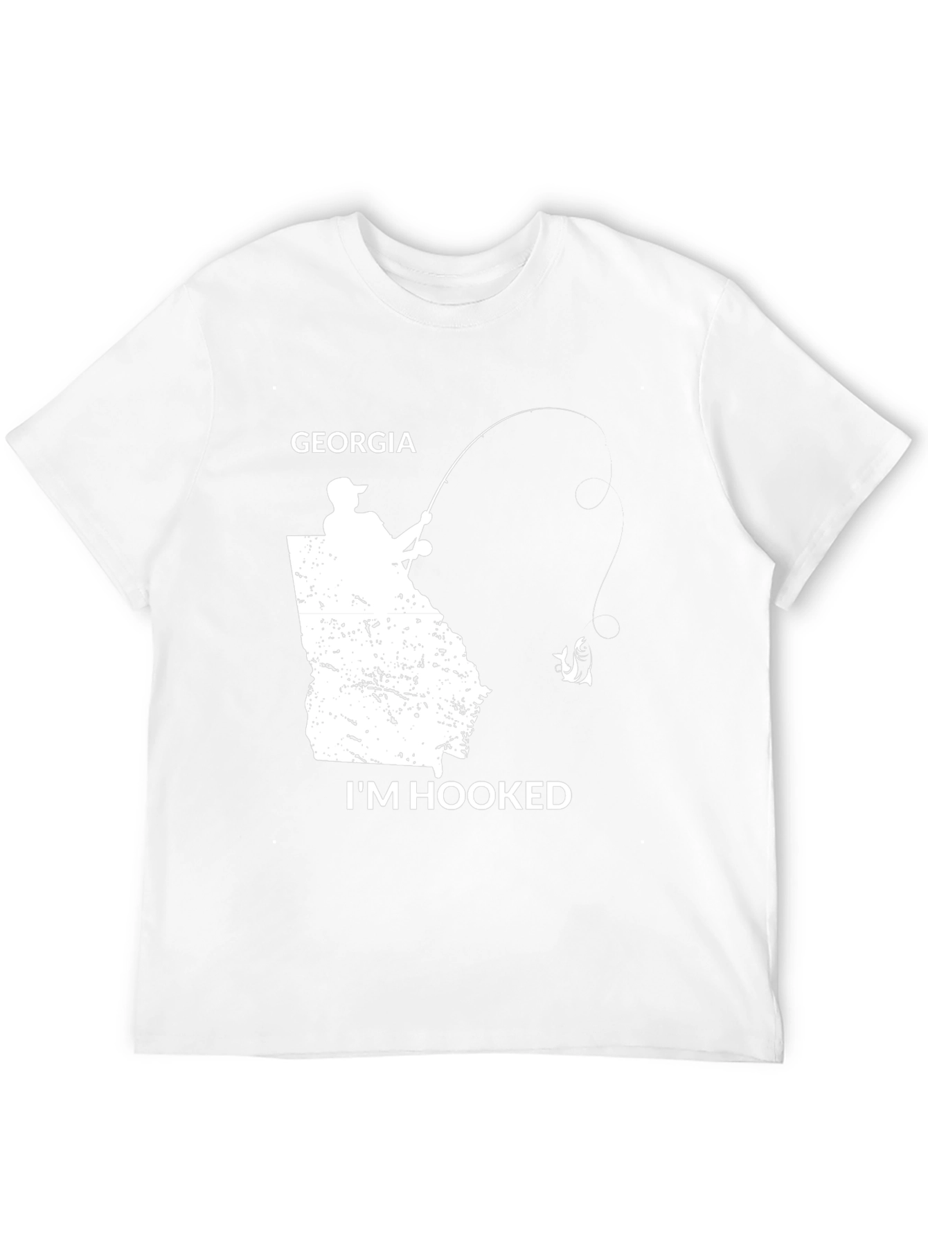 Georgia Fishing T-Shirt - Im Hooked State Pride