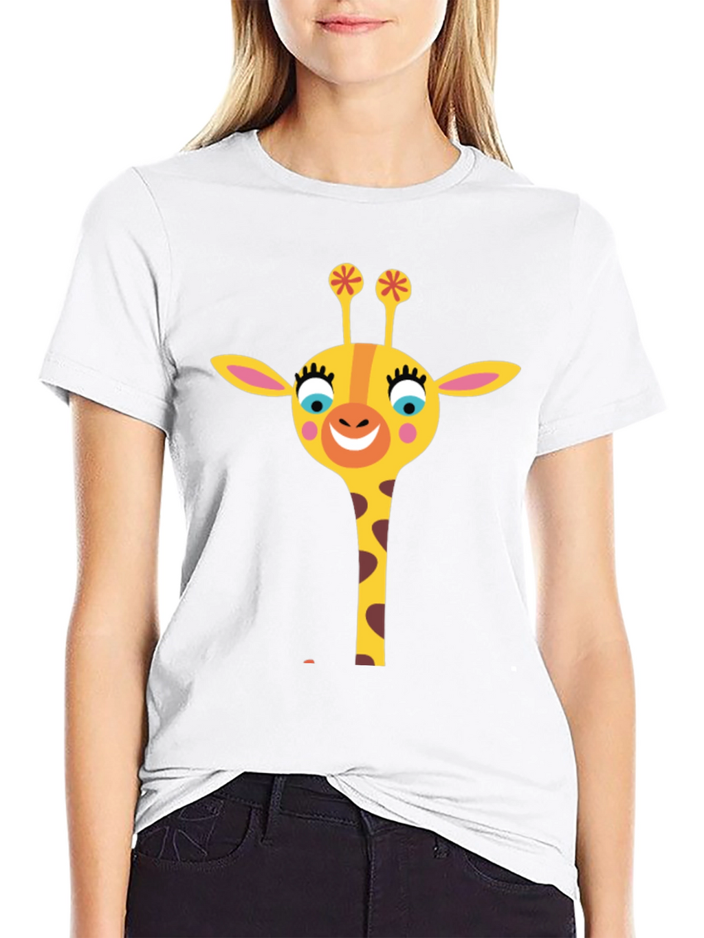 Giraffe Graphic Tee - Fun & Stylish Black T-Shirt