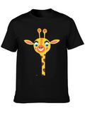 Giraffe Graphic Tee - Fun & Stylish Black T-Shirt