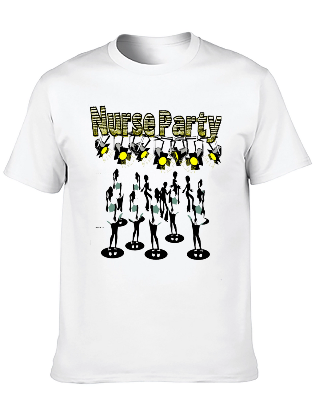 Nurse Party Black Graphic Tee