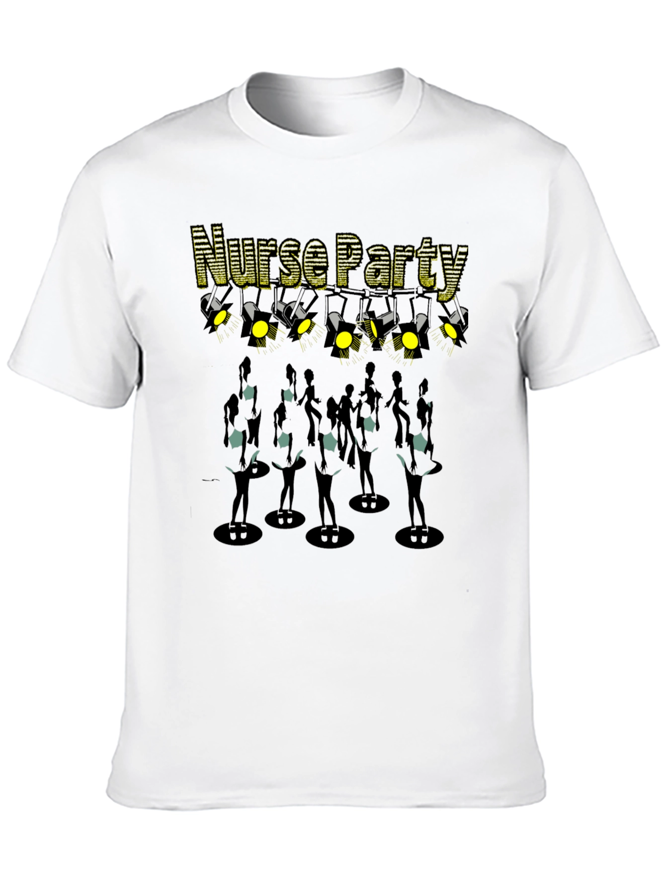 Nurse Party Black Graphic Tee