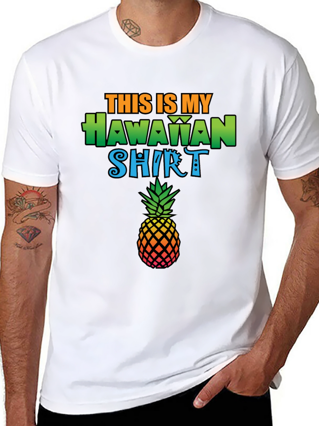 Tropical Pineapple Hawaiian Shirt