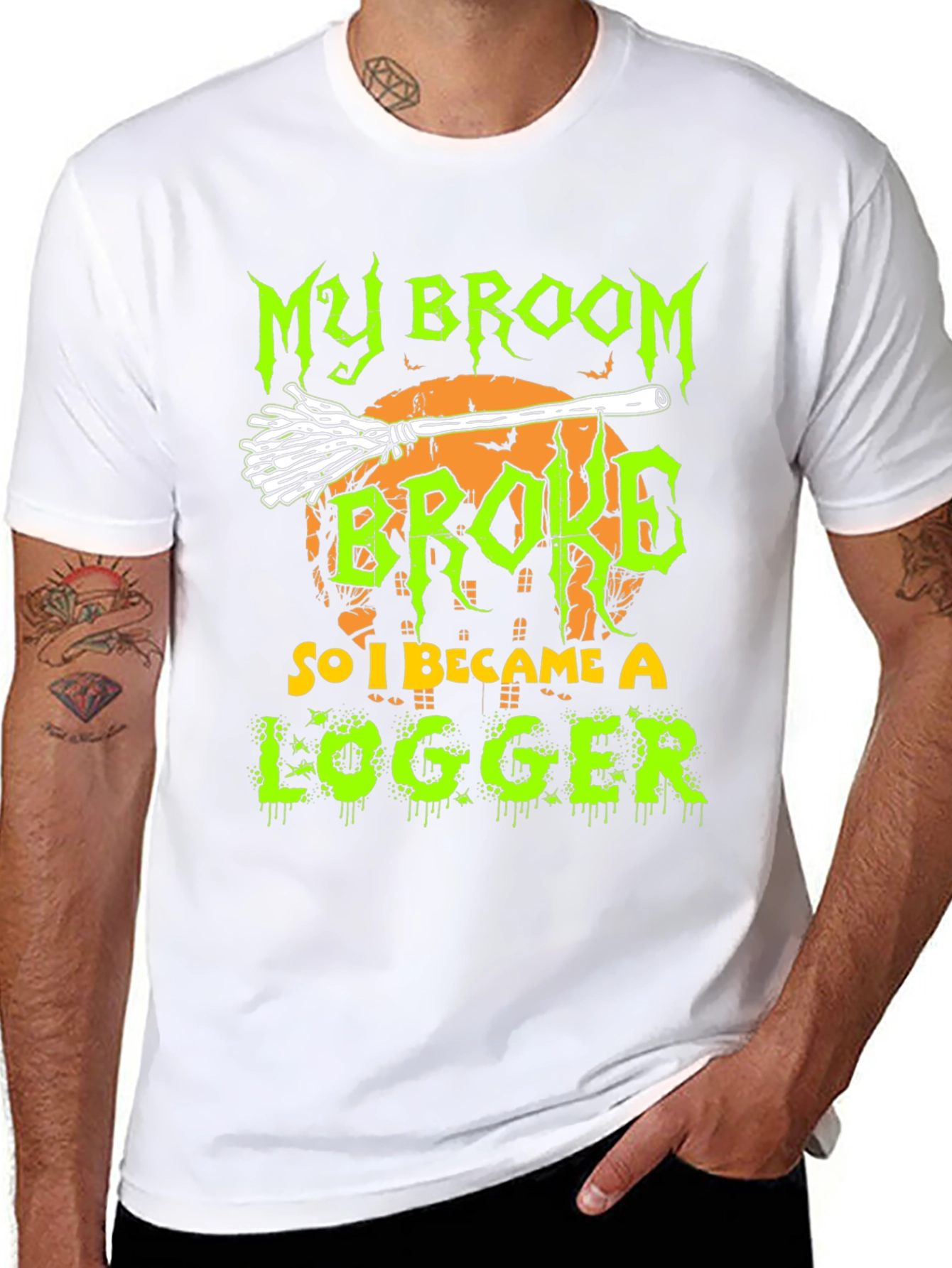 Funny Halloween Logger T-Shirt