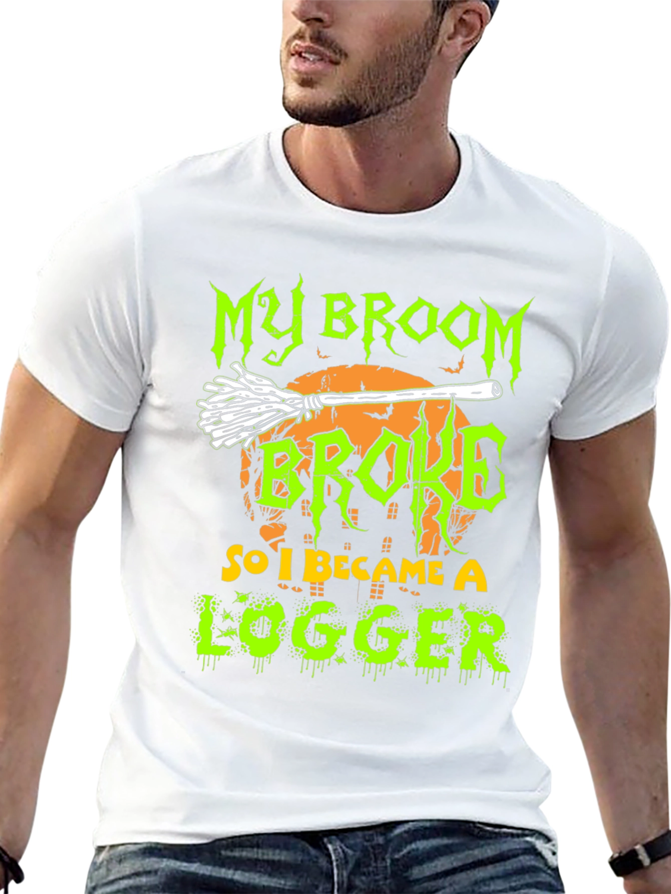 Funny Halloween Logger T-Shirt