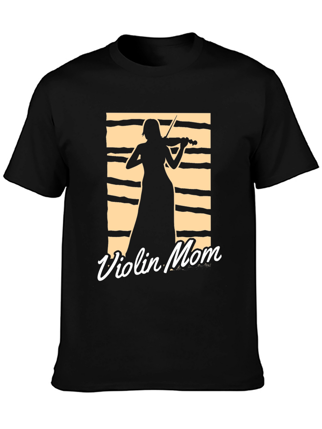 Violin Mom T-Shirt - Musician Silhouette Tee