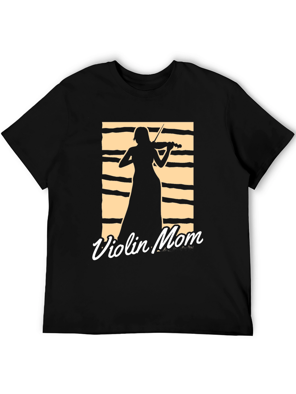 Violin Mom T-Shirt - Musician Silhouette Tee