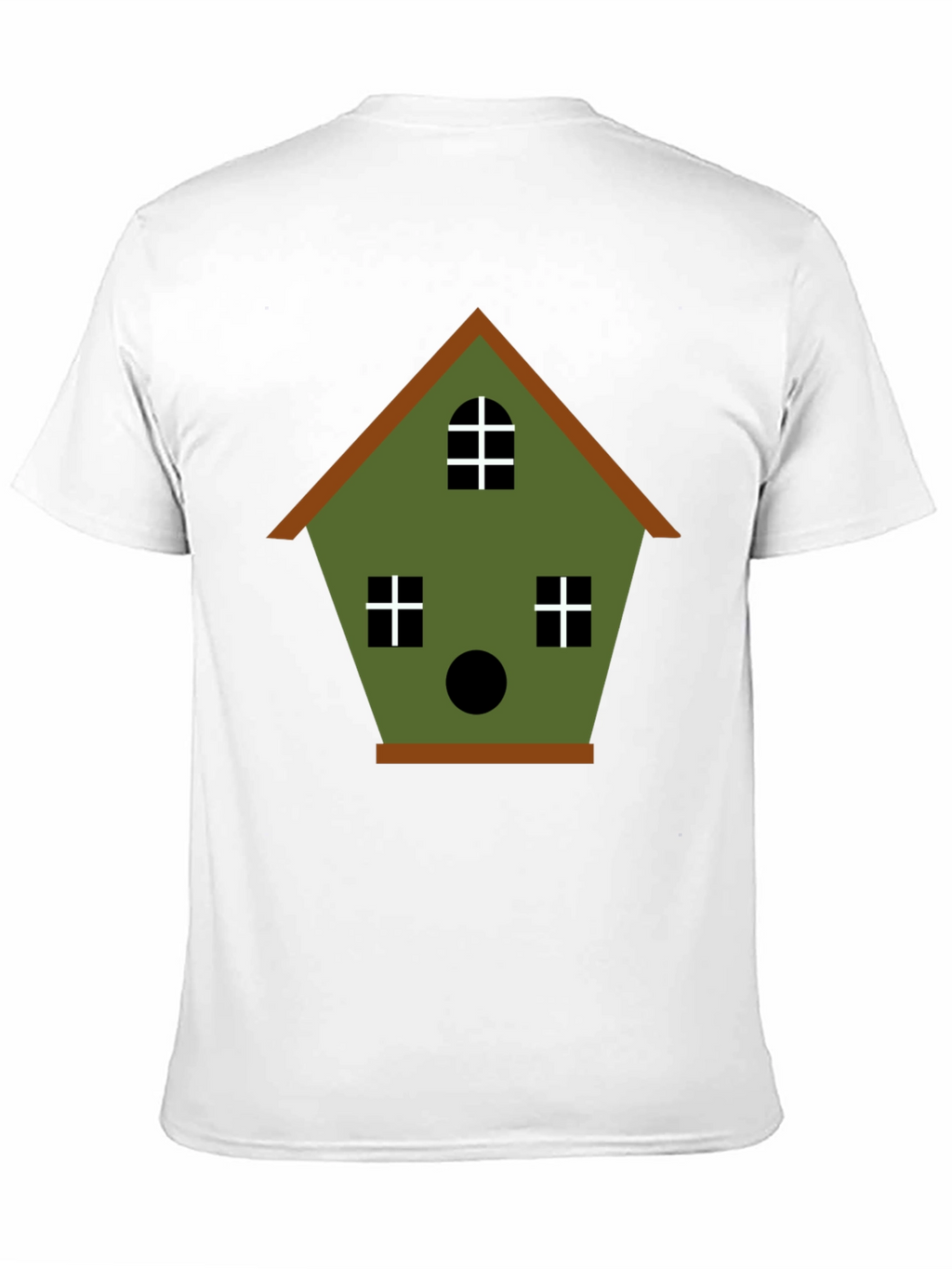 Birdhouse Graphic Tee - Olive Green Cotton Blend
