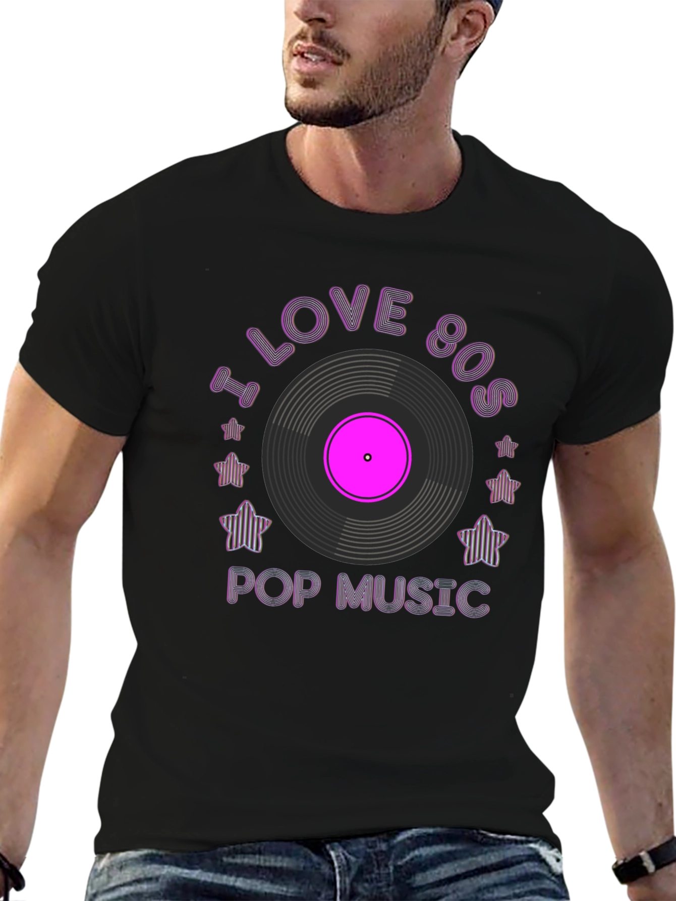 I Love 80s Pop Music Graphic Tee