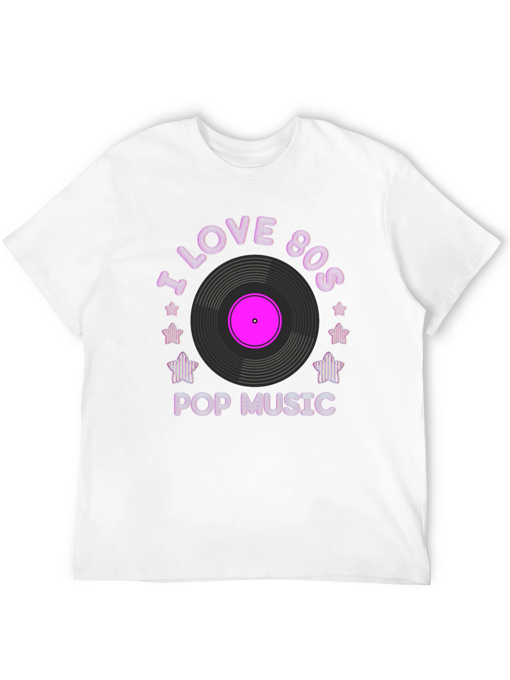 I Love 80s Pop Music Graphic Tee