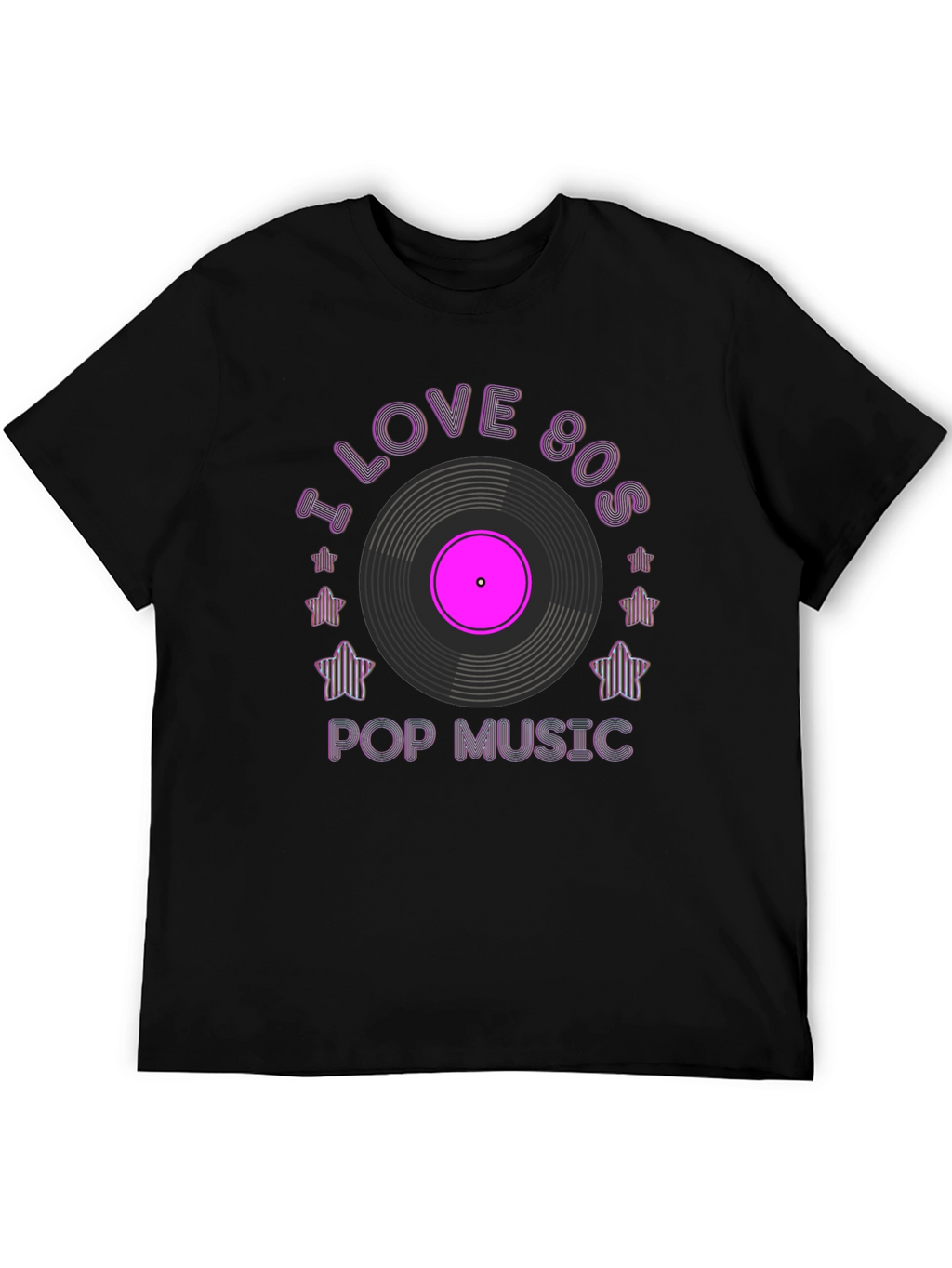 I Love 80s Pop Music Graphic Tee