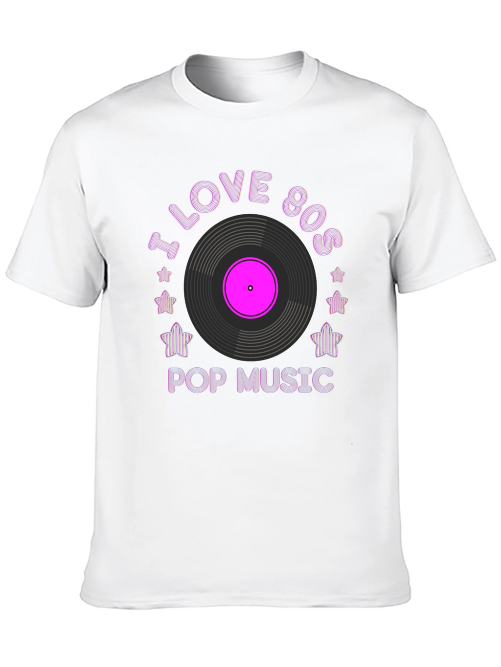 I Love 80s Pop Music Graphic Tee