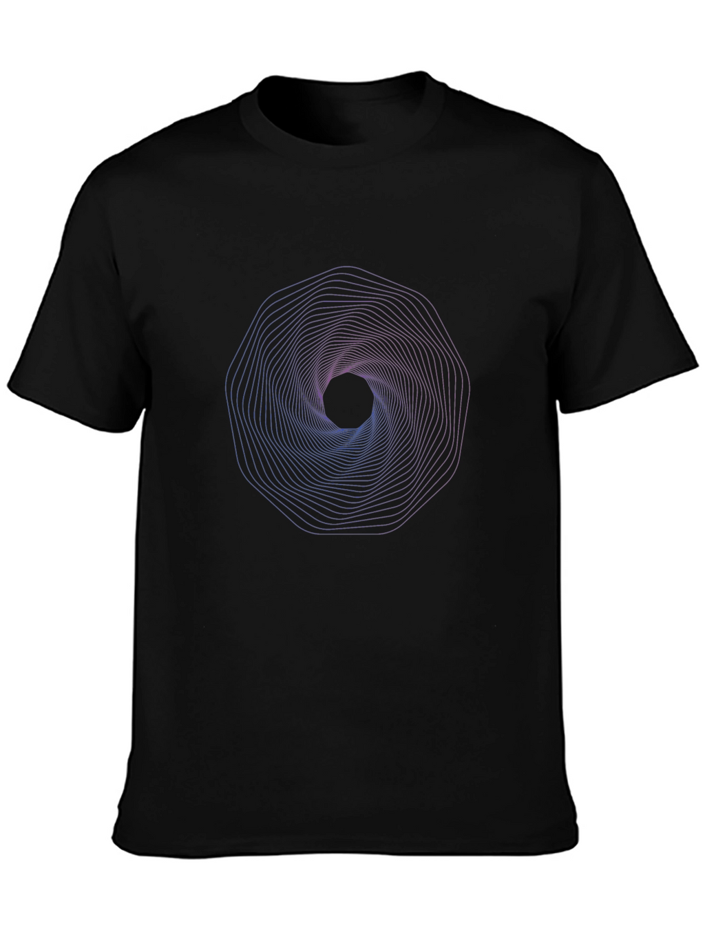 Geometric Vortex Graphic T-Shirt - Modern Style