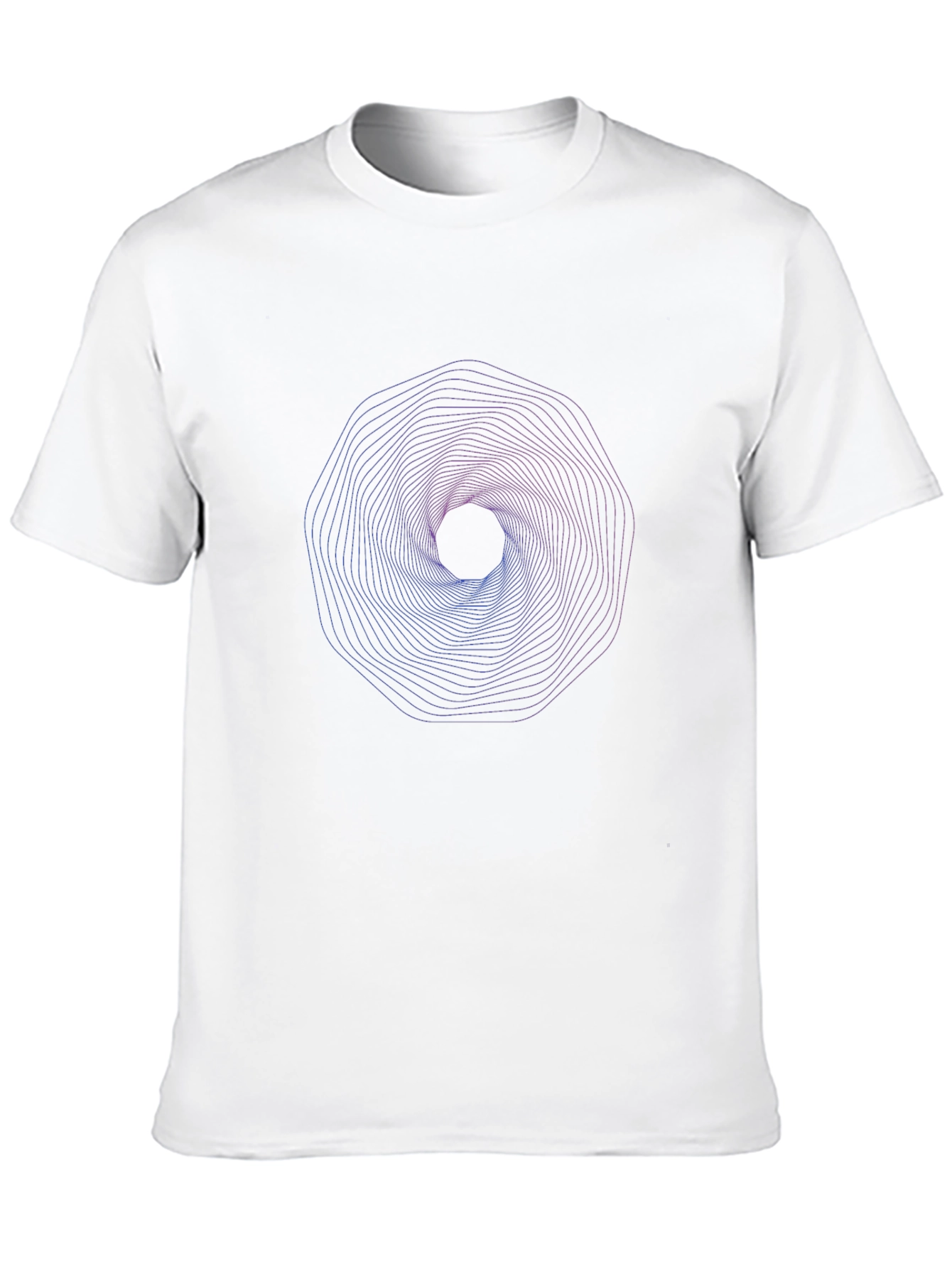 Geometric Vortex Graphic T-Shirt - Modern Style
