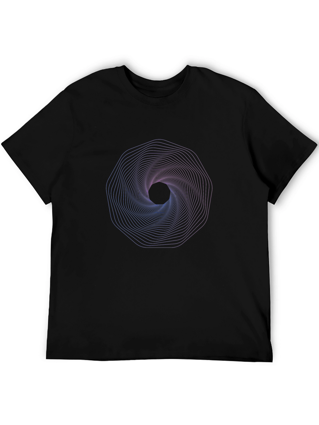 Geometric Vortex Graphic T-Shirt - Modern Style