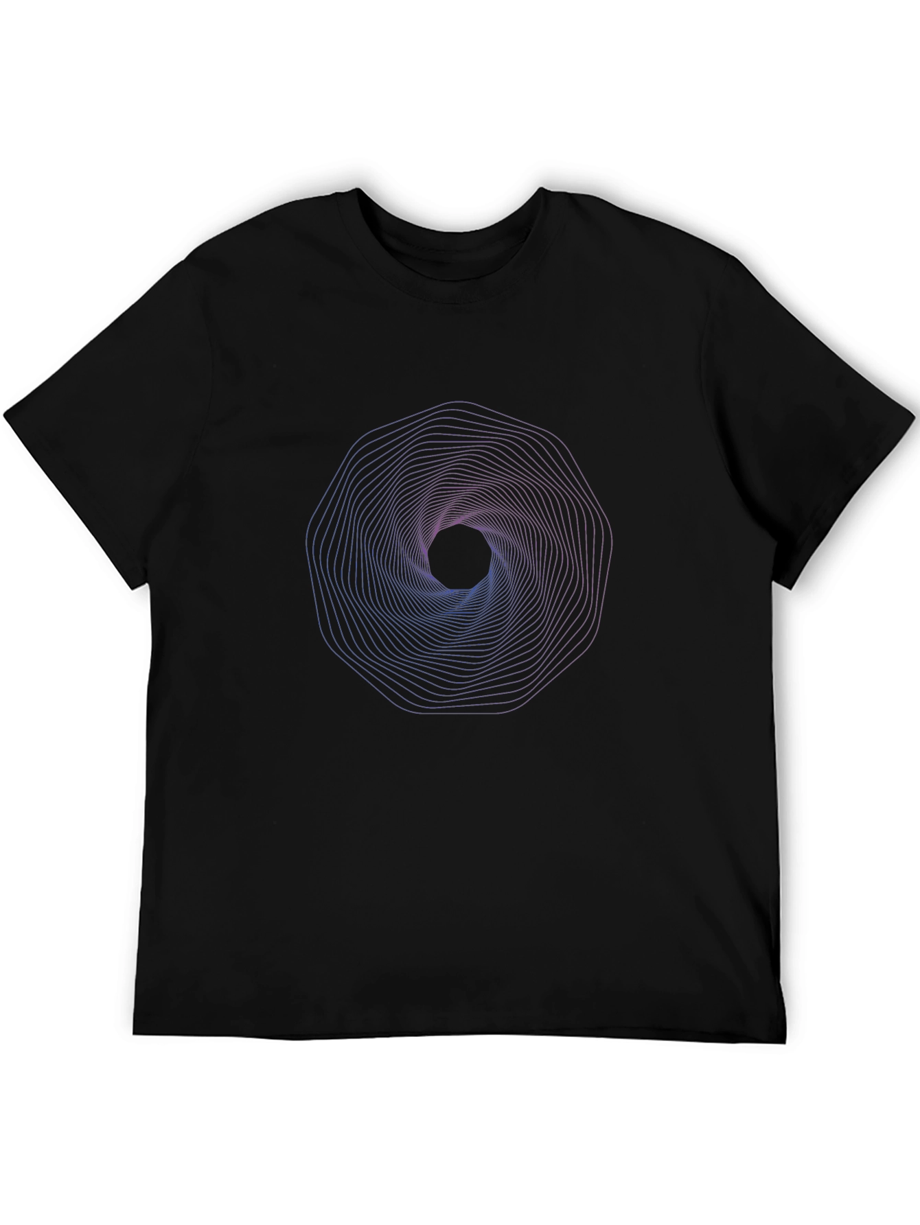 Geometric Vortex Graphic T-Shirt - Modern Style