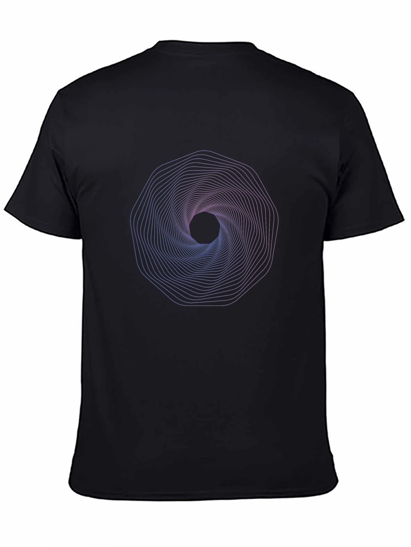 Geometric Vortex Graphic T-Shirt - Modern Style