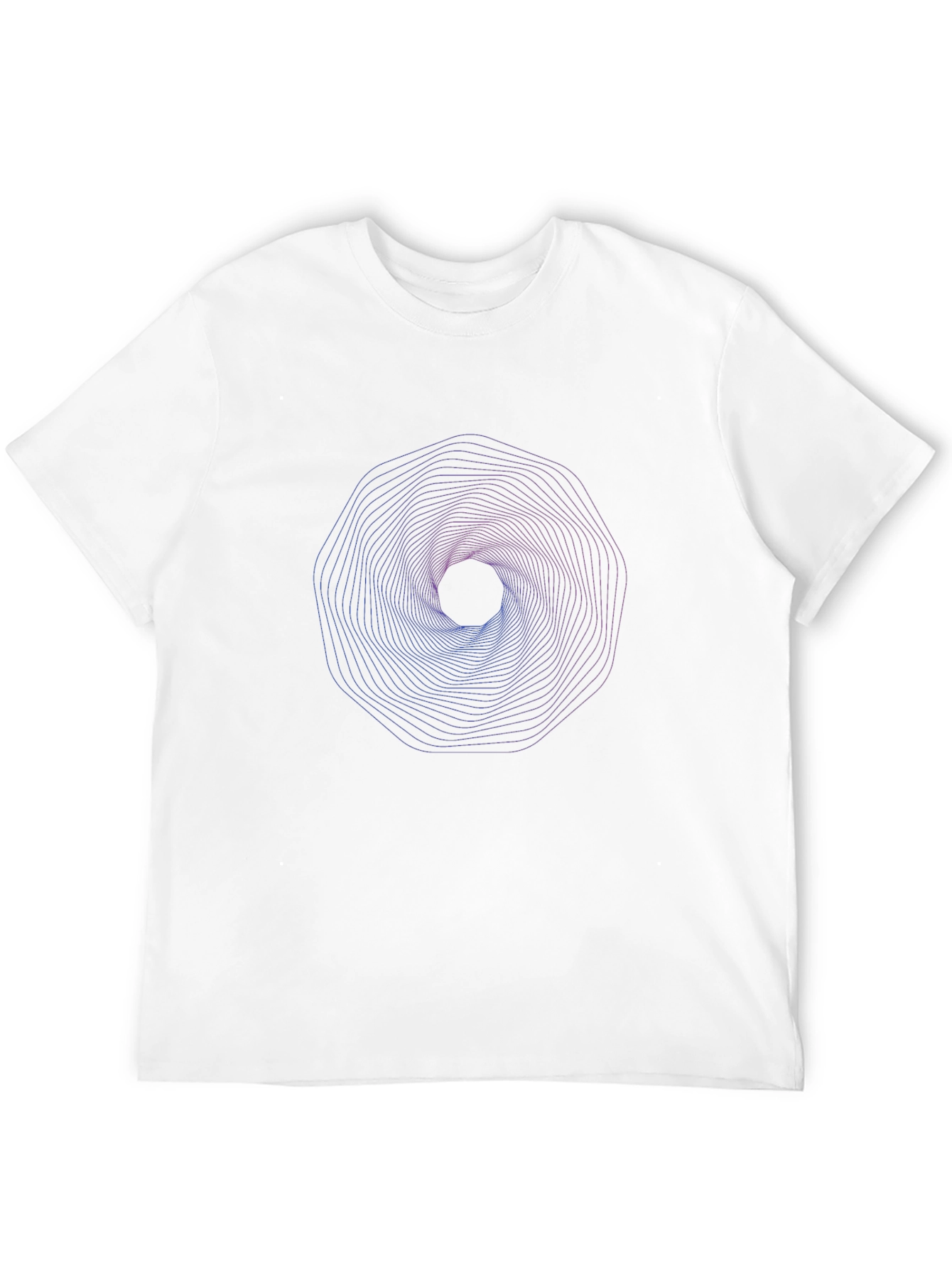 Geometric Vortex Graphic T-Shirt - Modern Style