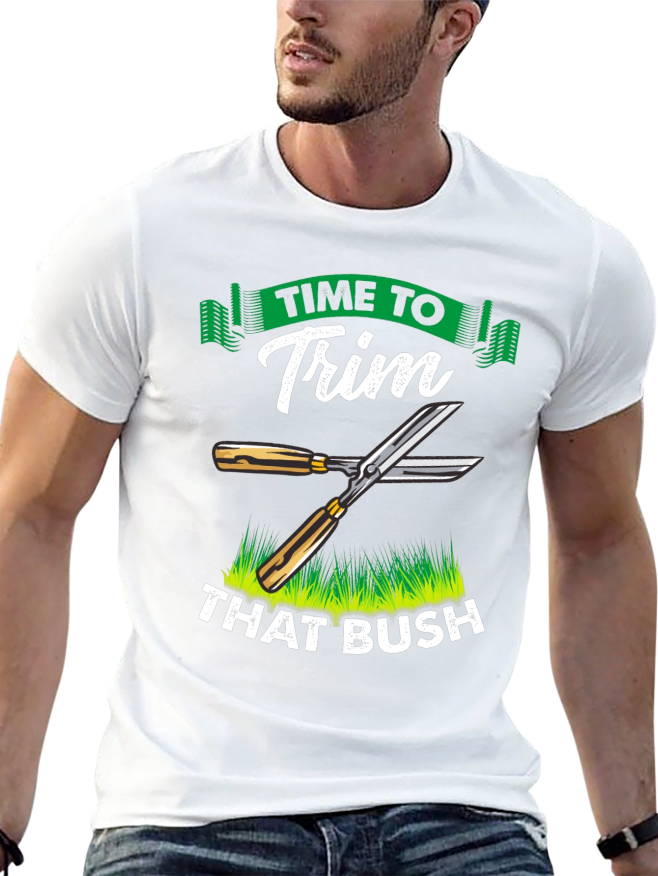 Time To Trim That Bush T-Shirt Funny
