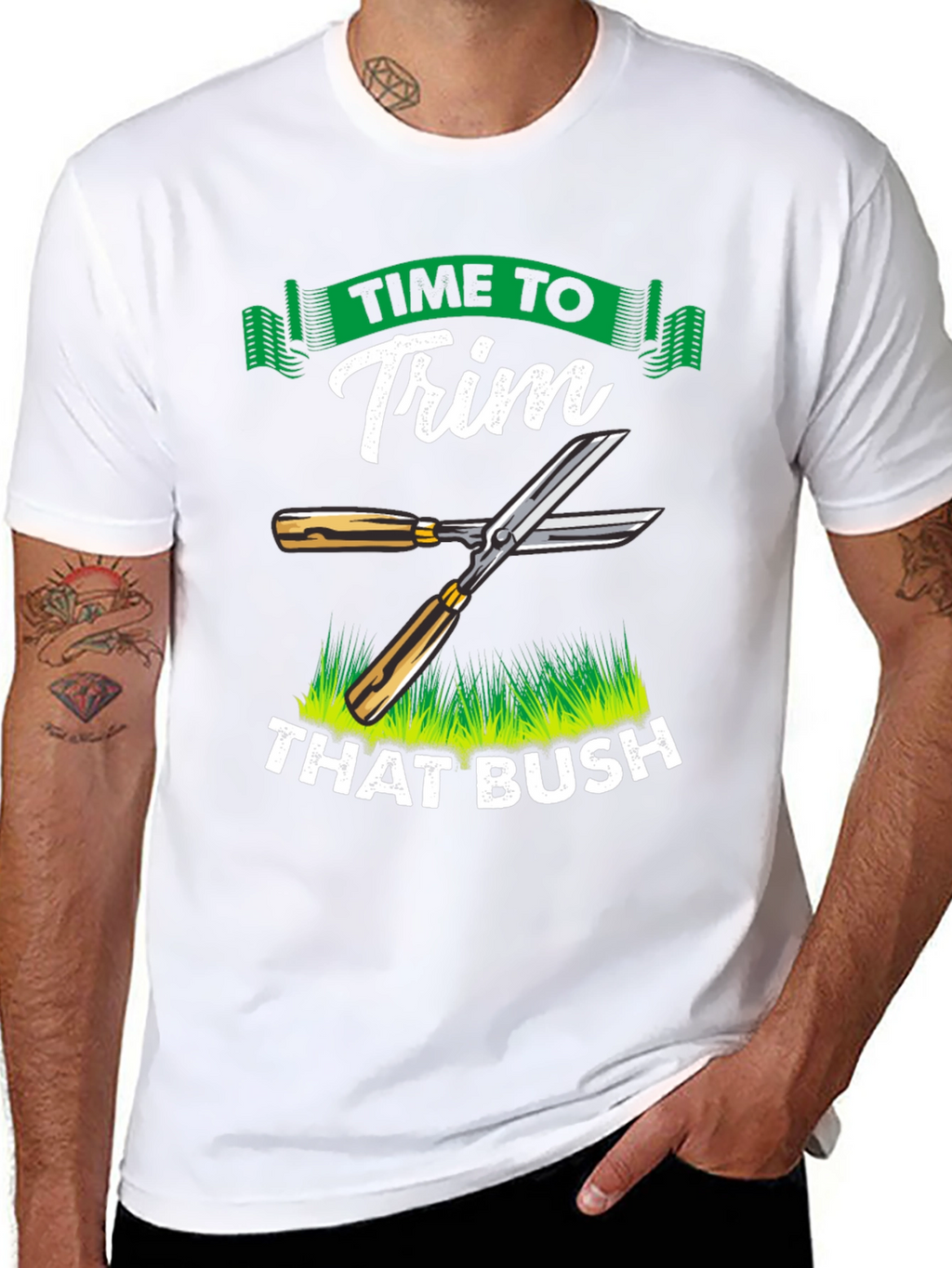 Time To Trim That Bush T-Shirt Funny