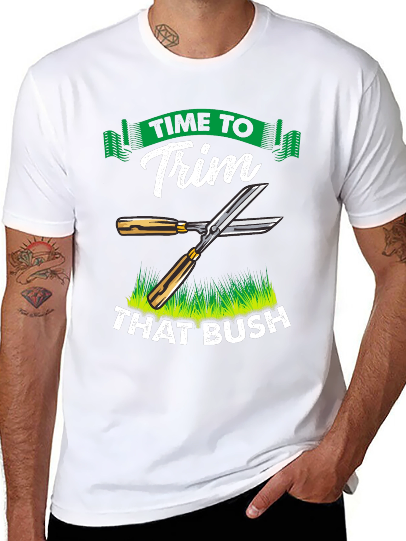 Time To Trim That Bush T-Shirt Funny