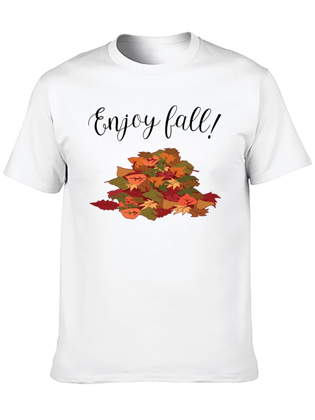 Enjoy Fall T-Shirt with Leaf Design