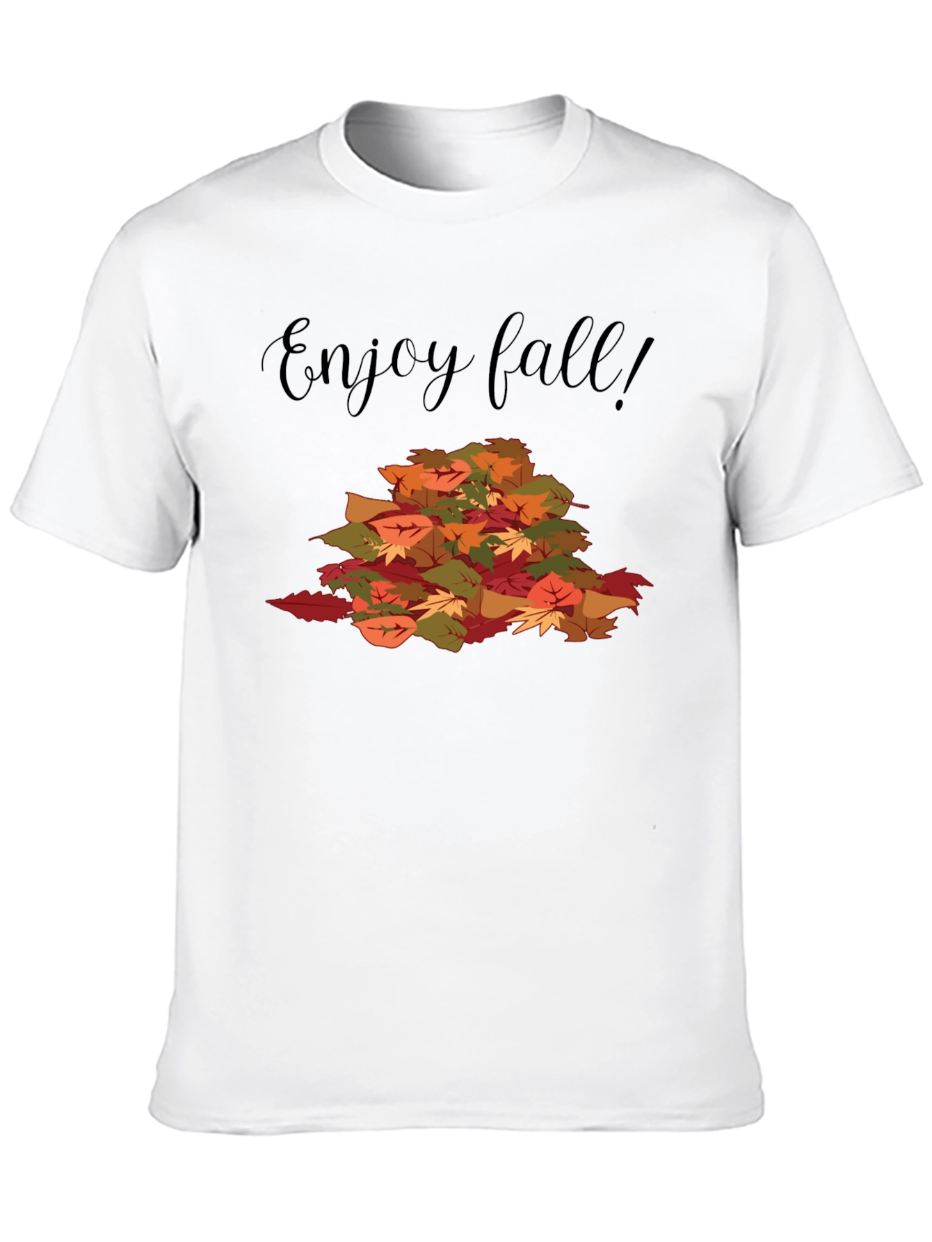 Enjoy Fall T-Shirt with Leaf Design