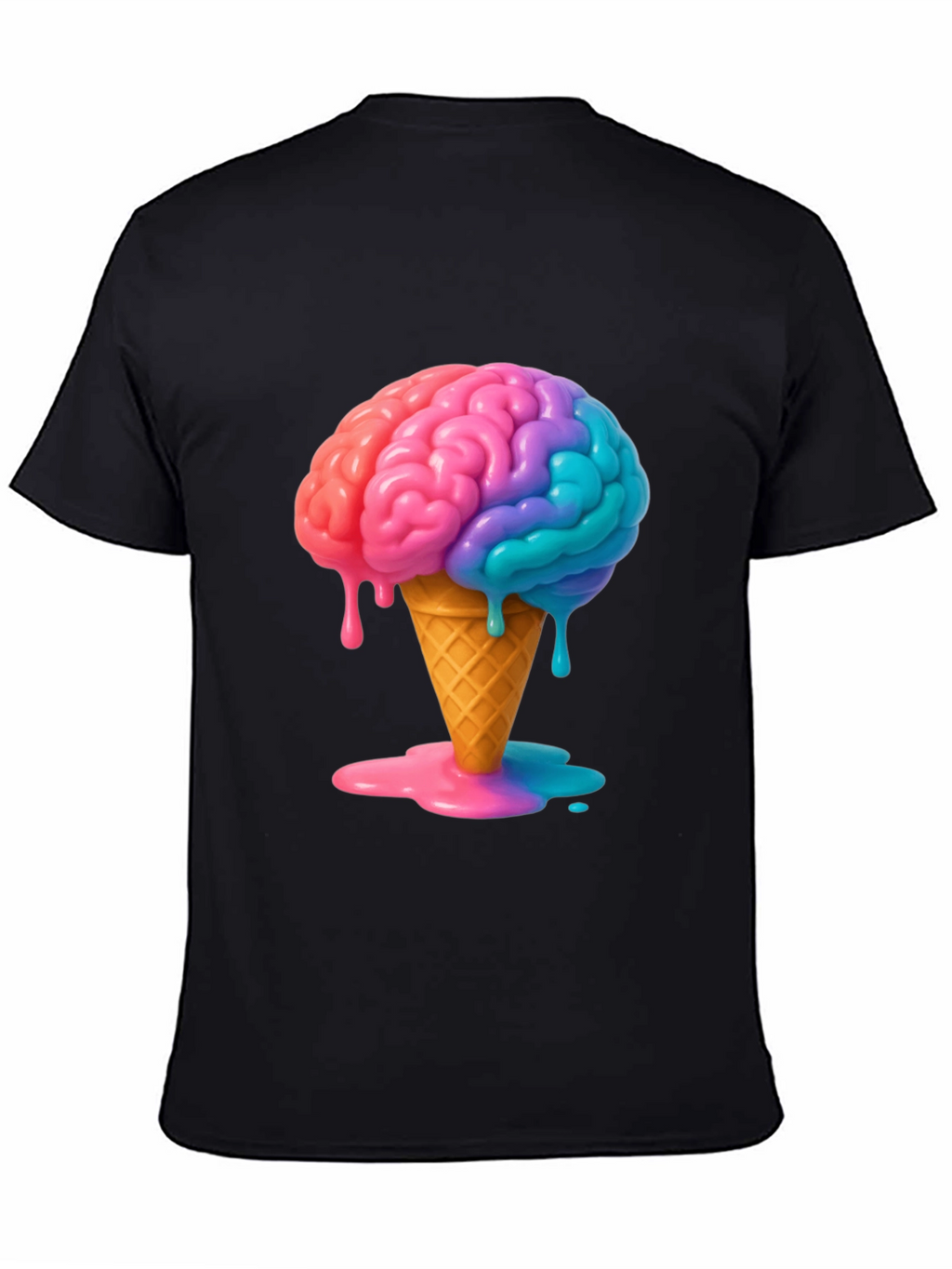 Brain Freeze T-Shirt - Quirky Ice Cream Brain Tee