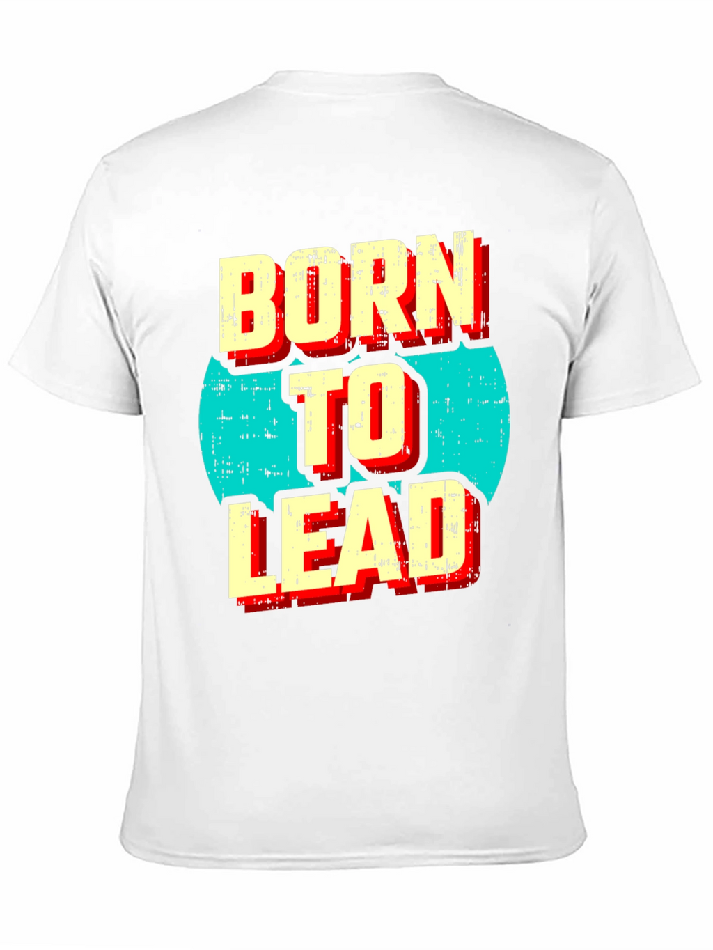 Born to Lead Graphic Print Black T-Shirt