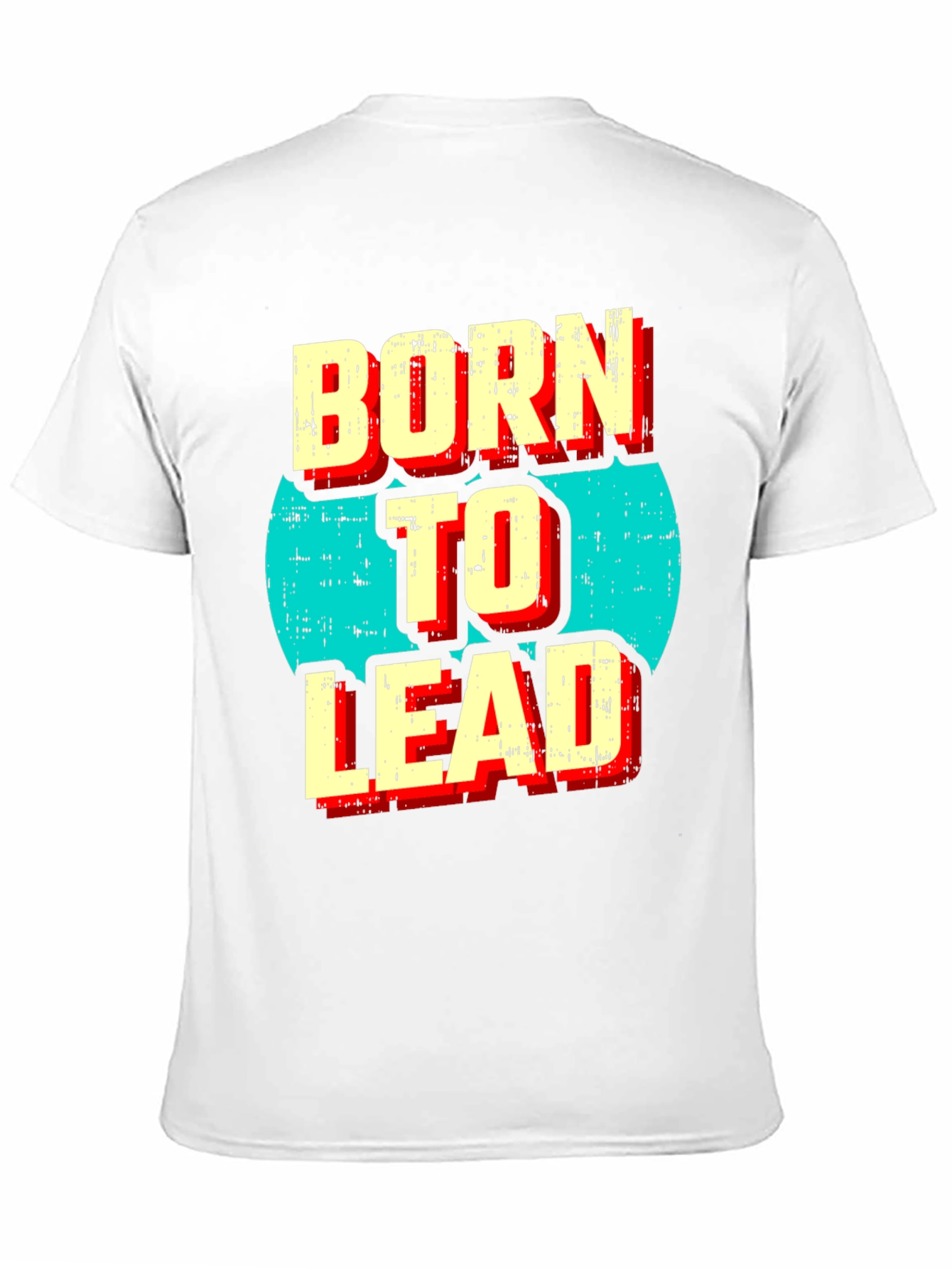 Born to Lead Graphic Print Black T-Shirt