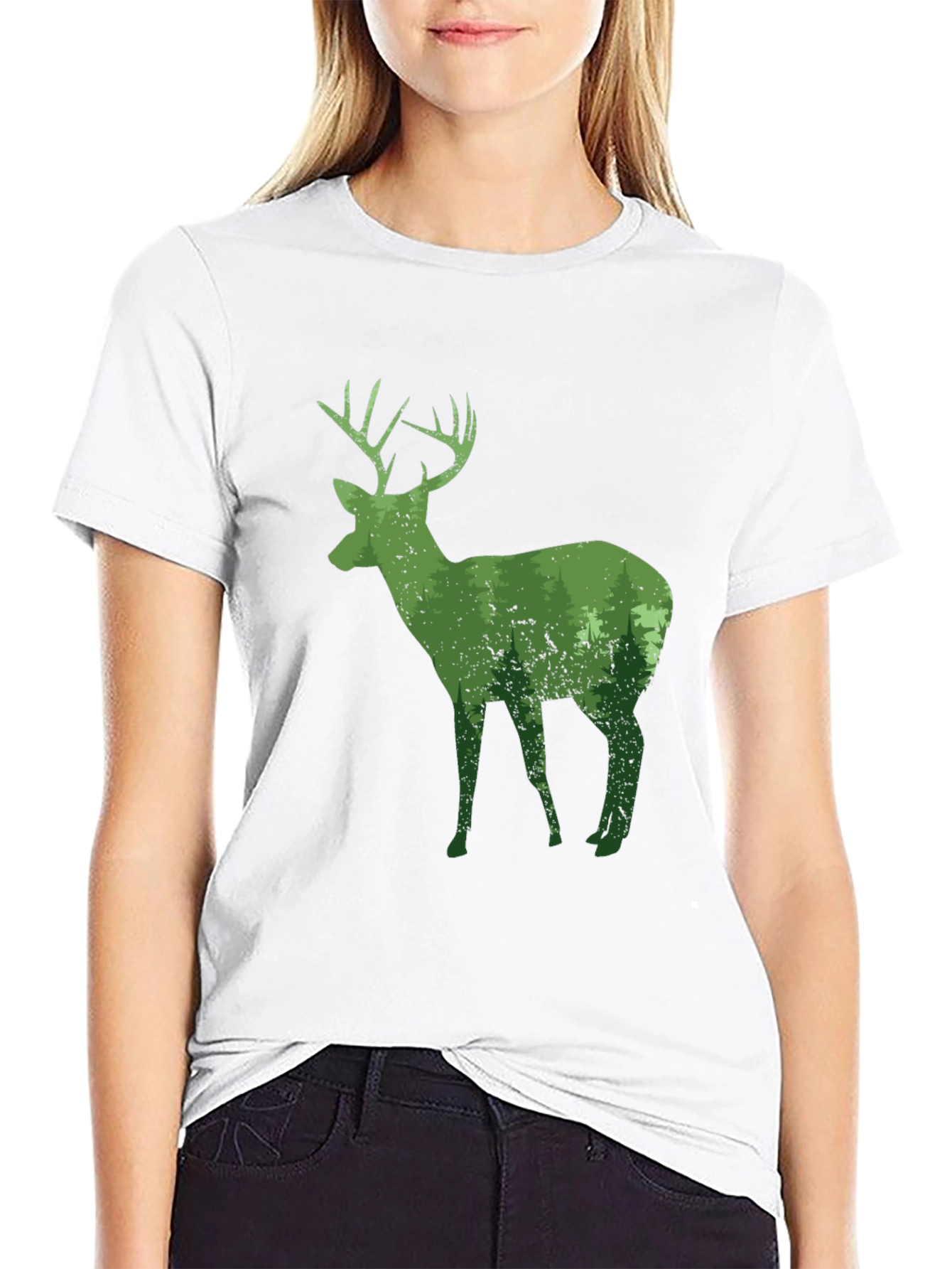 Deer Forest T-Shirt - Nature Inspired Design