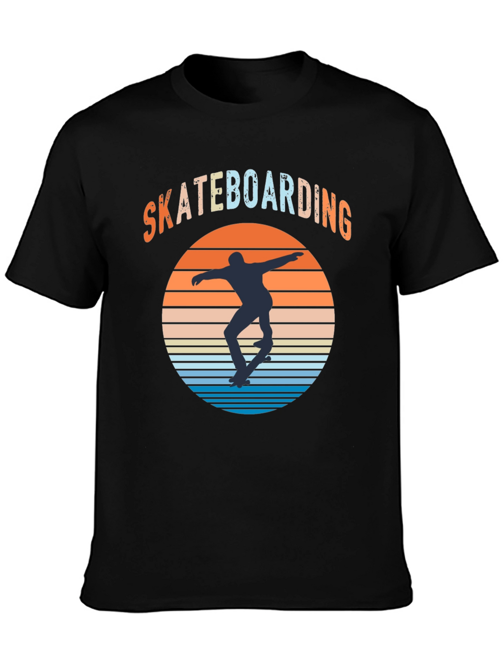 Skateboarding Sunset Graphic Tee