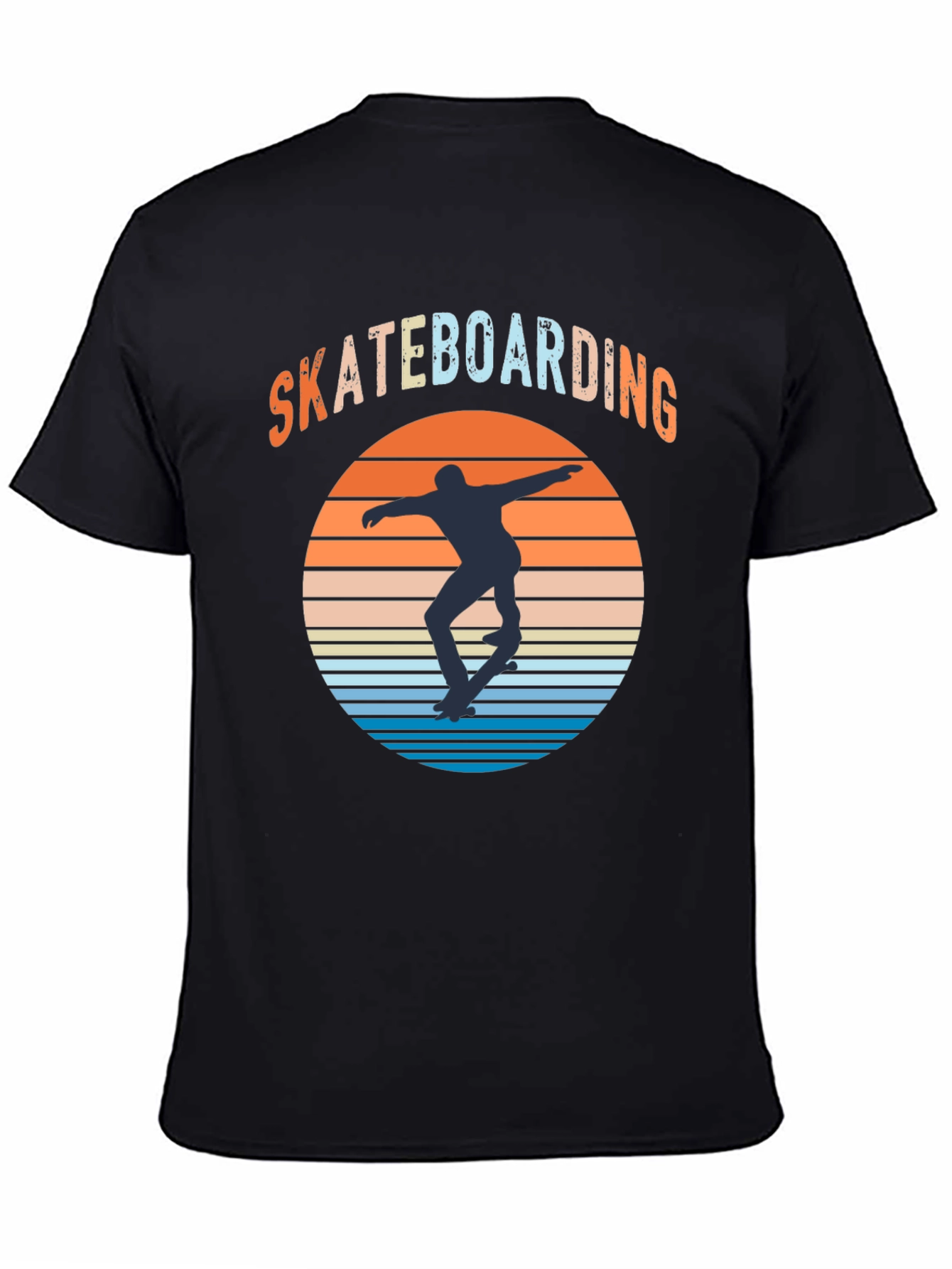Skateboarding Sunset Graphic Tee