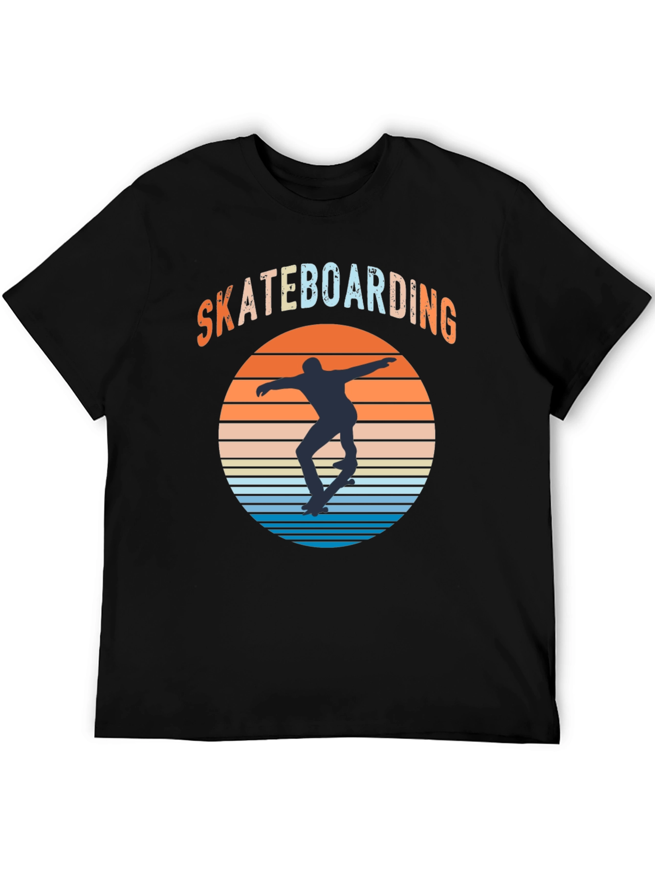 Skateboarding Sunset Graphic Tee