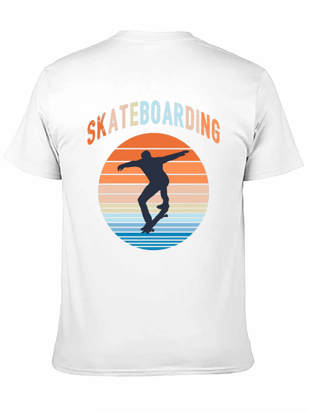 Skateboarding Sunset Graphic Tee