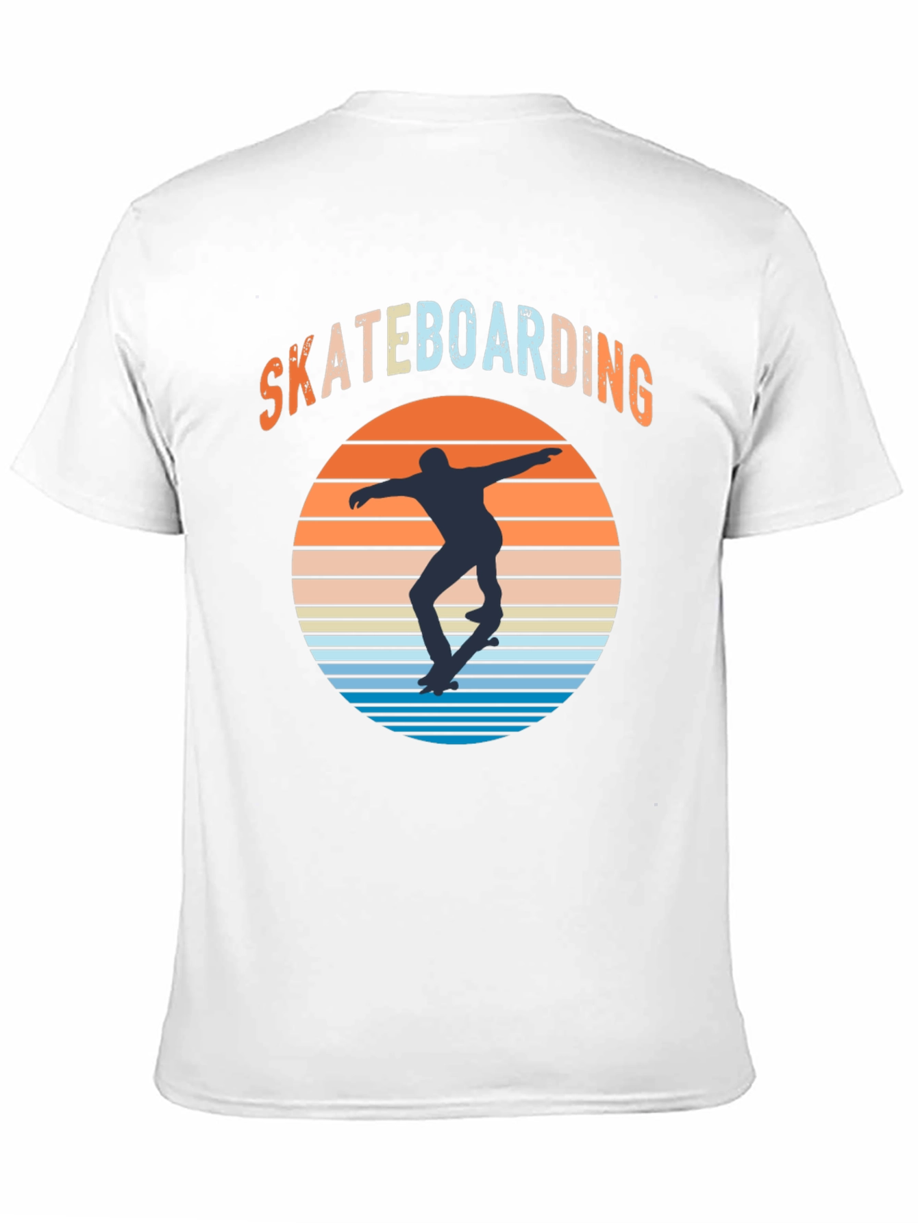 Skateboarding Sunset Graphic Tee