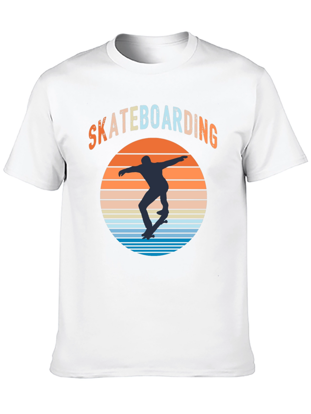 Skateboarding Sunset Graphic Tee